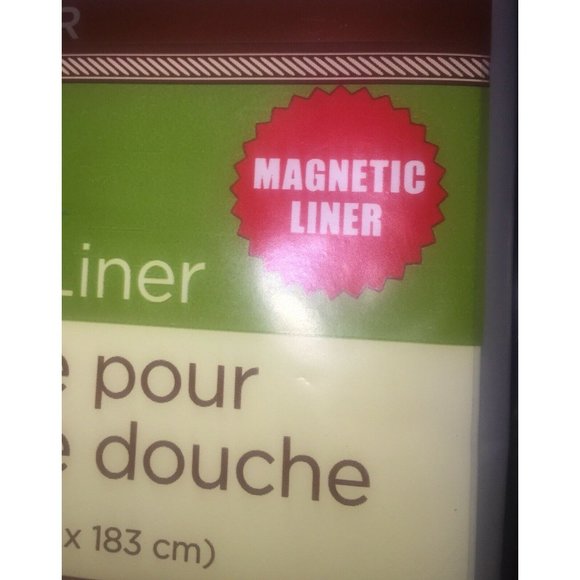 12 Clear Shower Curtain Liners Magnetic Mildew Res - Picture 7 of 12